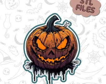 Spooky Pumpkin STL Cookie Cutter – Halloween Jack-O’-Lantern Digital File