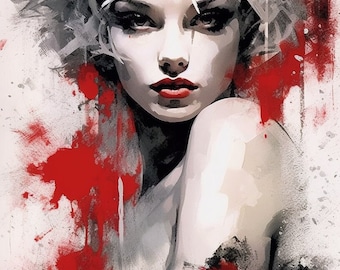 Cross Stitch Pattern "Fury Red" PDF | Easy Full Coverage Counted Cross Stitch | Pattern Keeper