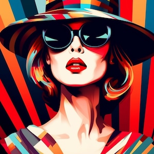 Cross Stitch Pattern &quot;Fashionista&quot; PDF | Easy Full Coverage Counted Cross Stitch | Pattern Keeper