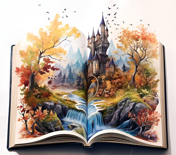 Fantasy "Fairy Tale Book" Cross Stitch Pattern PDF | Easy Full Coverage Counted Cross Stitch | Pattern Keeper