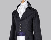 Regency Tailcoat - Black Damask Brocade