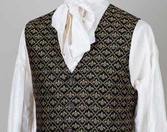 Classic Brocade Waistcoat / Vest - Victorian Trellis