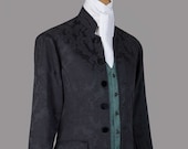 Damask Brocade Edwardian Style Frock Coat