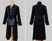 Man's Velvet 'Admiral / Pirate' Style Drop Back Coat