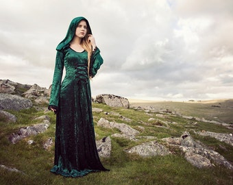 Hooded Medieval Style Dress