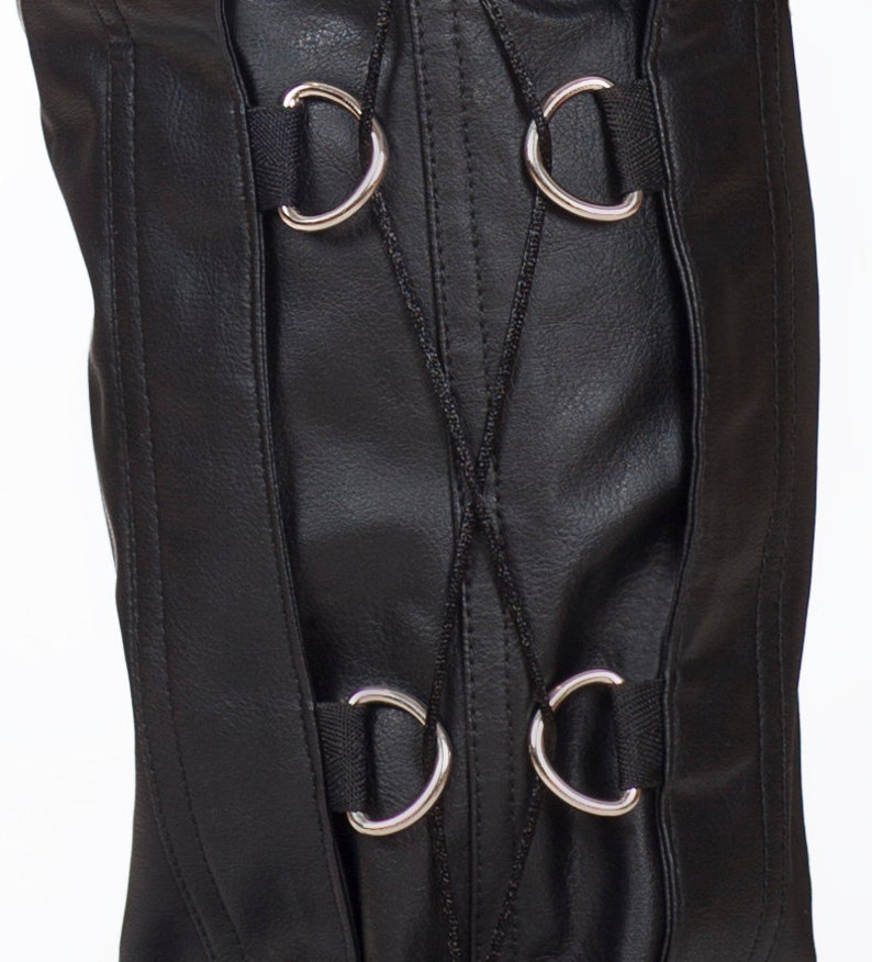 SALE! Mens Vegan Leather PVC Side Details Jeans