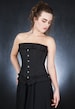 Pinstripe Steel Boned Reduction Corset - Traditional, period style. HALF PRICE! 