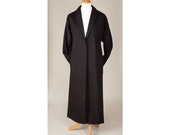 Classic Black Drill Duster Coat