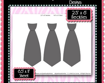 tie template etsy