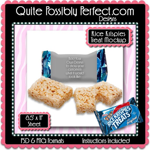 Download Free Rice Krispies Wrapper 2 Mockup Preview Template Instant (PSD) - All Design Mockup Logo ...