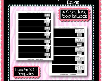 baby food jar labels etsy