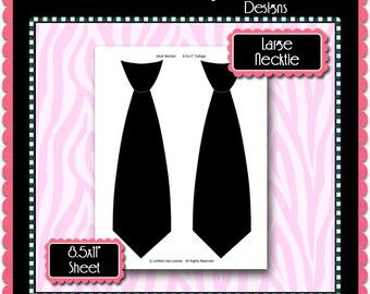 tie template etsy