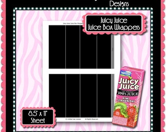 juice box wrapper 1 template instant download psd and png etsy