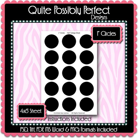bottle cap template instant download psd tiff pdf ms word etsy