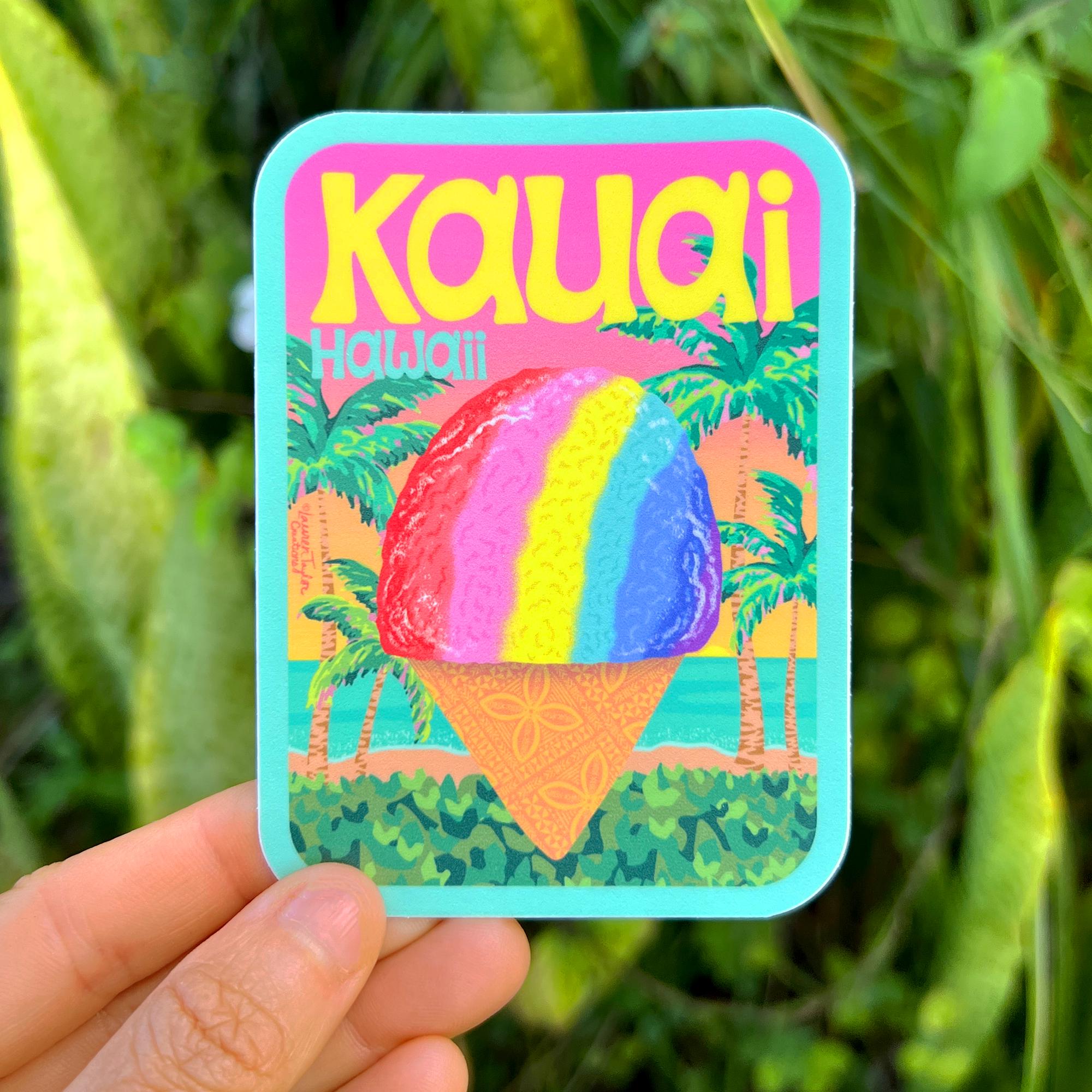 thumbnail image 2 of Shaved Ice / Sno Cone Vinyl Decal Sticker – Choose From 10 Flavors – Harbour Signs 2 of 3