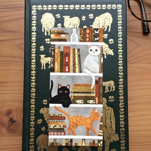 bookshelf cat bookmark image 1