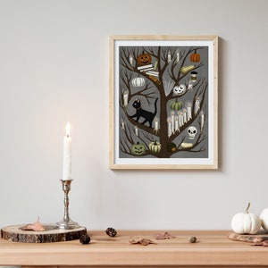 halloween tree | Giclée Art Print, 8x10", 11x14"