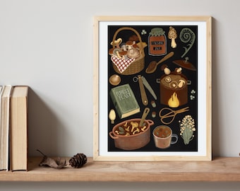 forest to kitchen | Giclée Art Print, 5x7", 8x10", 11x14"