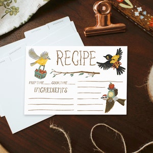 ingredient delivery birds recipe cards zdjęcie 1