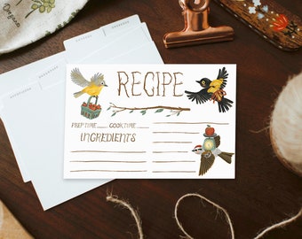 ingredient delivery birds | recipe cards