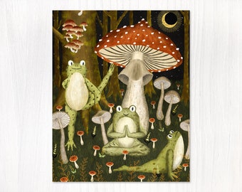 forest yoga  | Mini Print