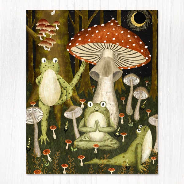 forest yoga  | Mini Print