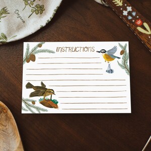 ingredient delivery birds recipe cards zdjęcie 2