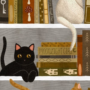 bookshelf cat bookmark image 2