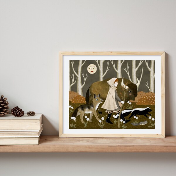 | des voyageurs du printemps Giclée Art Print, 5x7, 8x10, 11x14