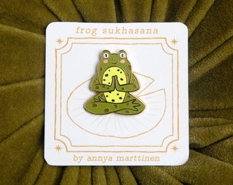 frog sukhasana pin