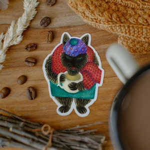 scottie coffee sticker