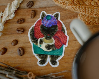 scottie coffee sticker