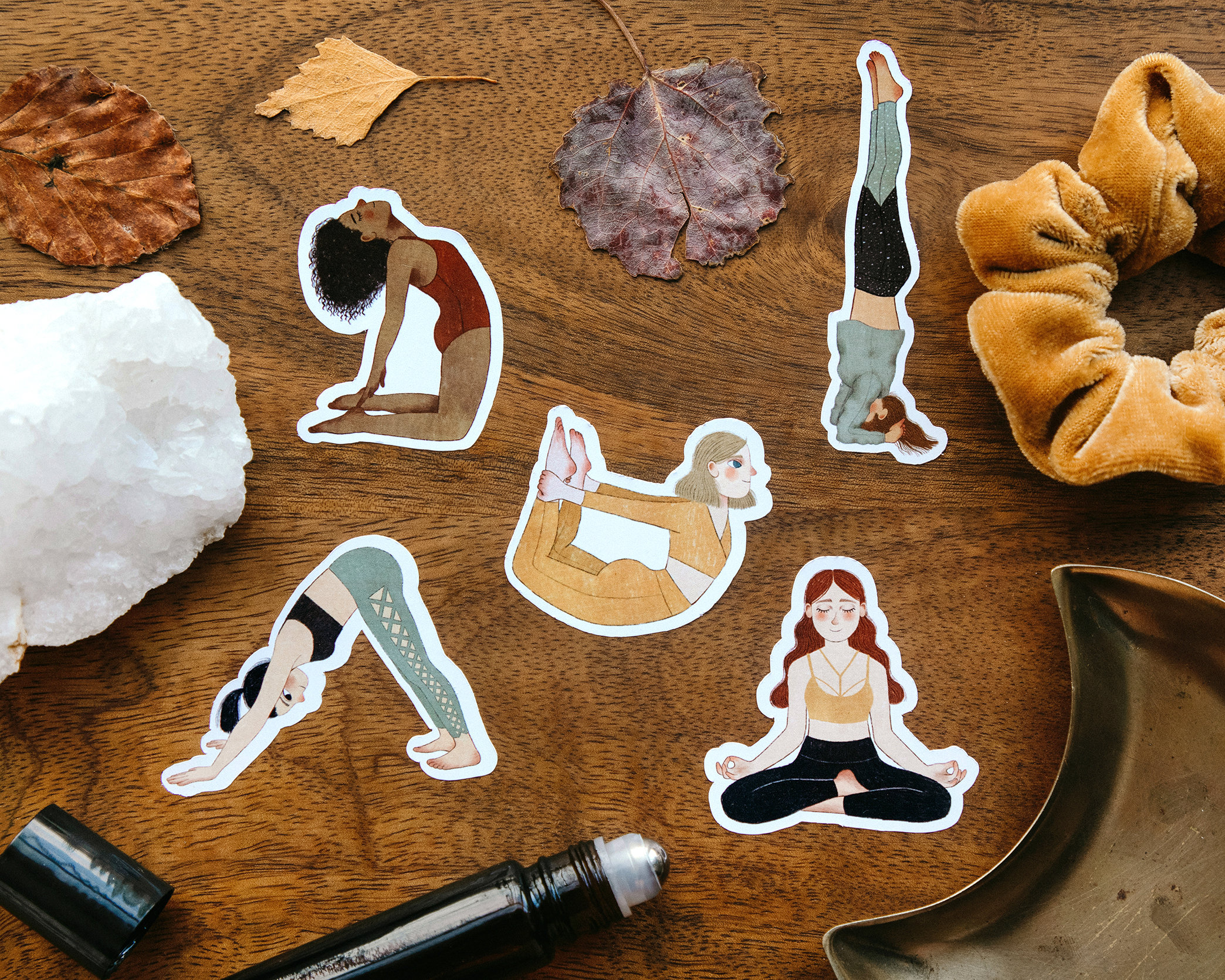 Yoga sticker set Etsy