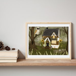 book cottage | Giclée Art Print, 5x7", 8x10", 11x14"