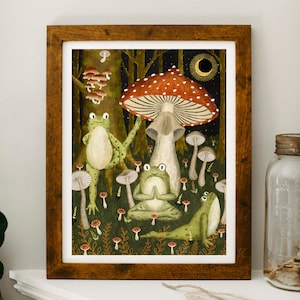 forest yoga | Giclée Art Print, 5x7", 8x10", 11x14"