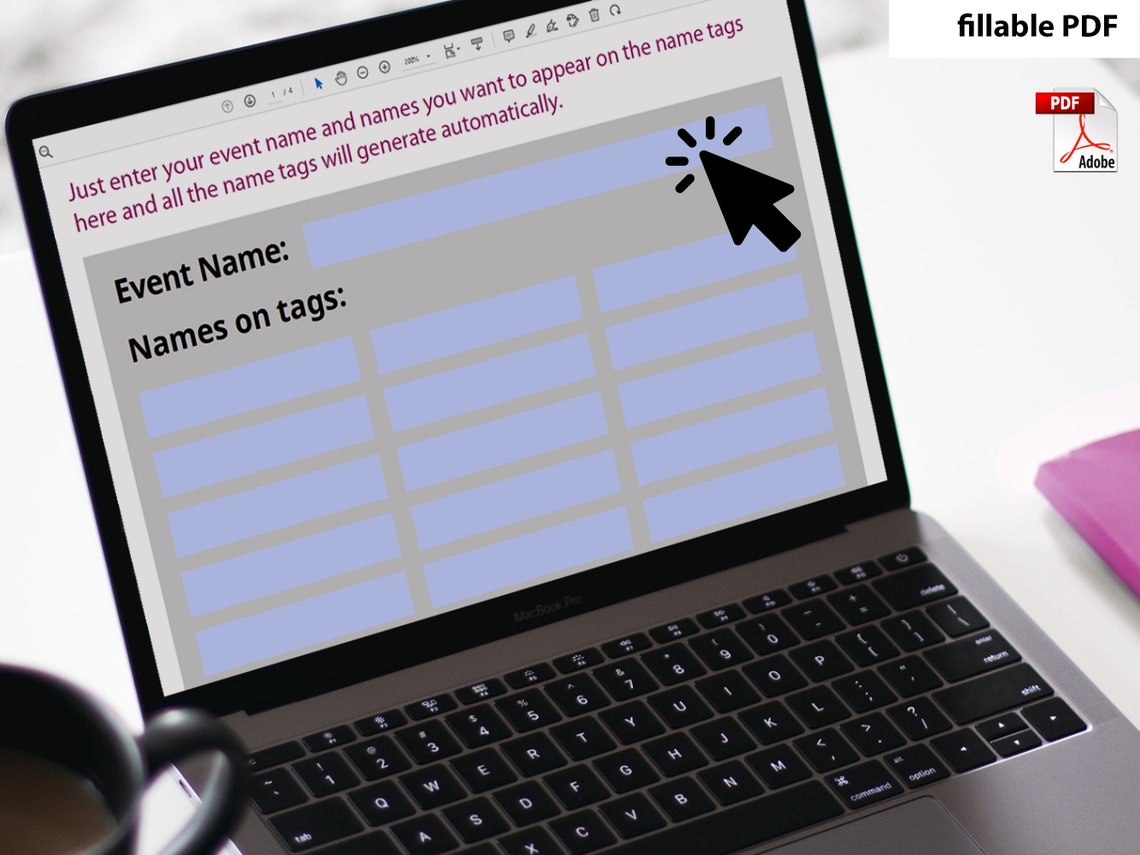 Name Tag Generator // Easy to Use // Athome // No Special Skills