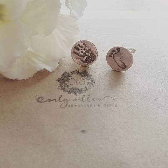 personalised handprint cufflinks