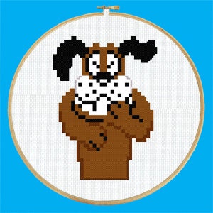 Duck Hunt Dog Classic Retro Video Game Cross Stitch Pattern PDF Instant Download