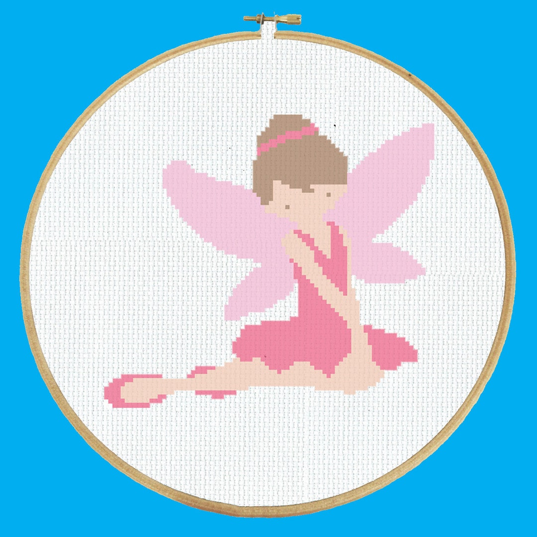Easy Beginner Fairy Cross Stitch Pattern PDF Instant Download - Etsy