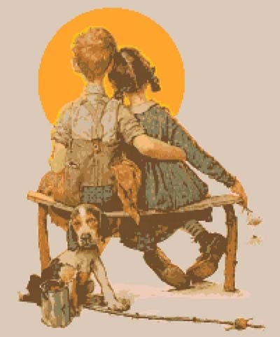 Norman rockwell girl - Etsy 日本