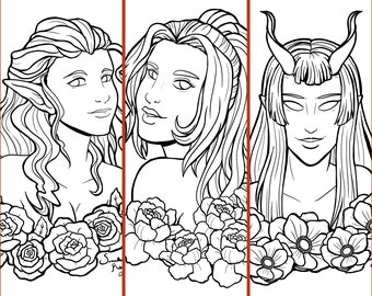 Dnd Coloring Page Etsy