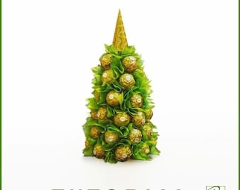 Candy Christmas Tree Tutorial: Chocolate Table Decoration Centerpiece (PDF Video)