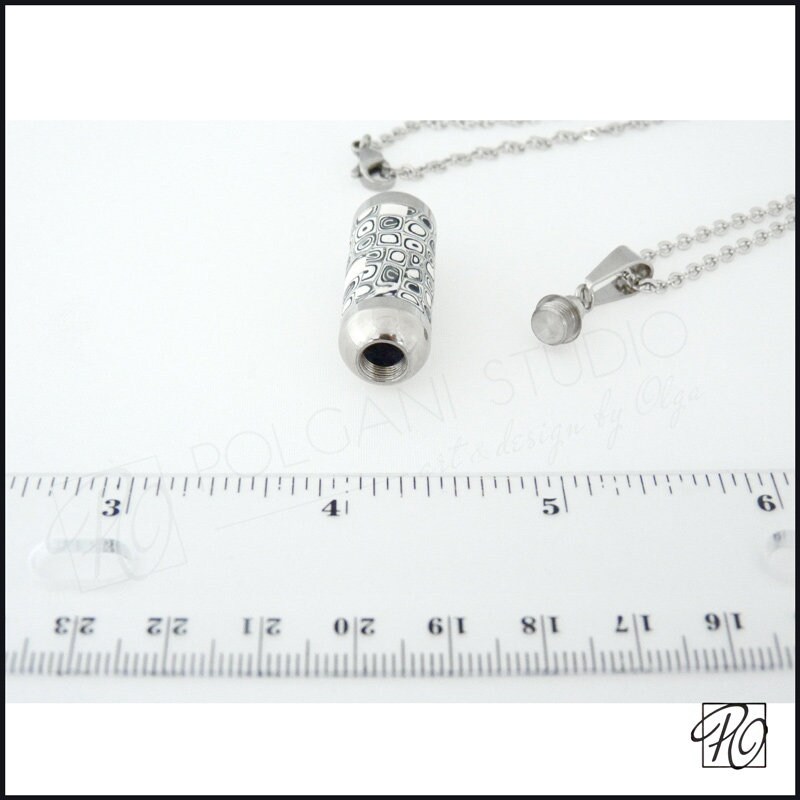 Keepsake Jewelry Container Necklace Memorial Urn Stainless Etsy