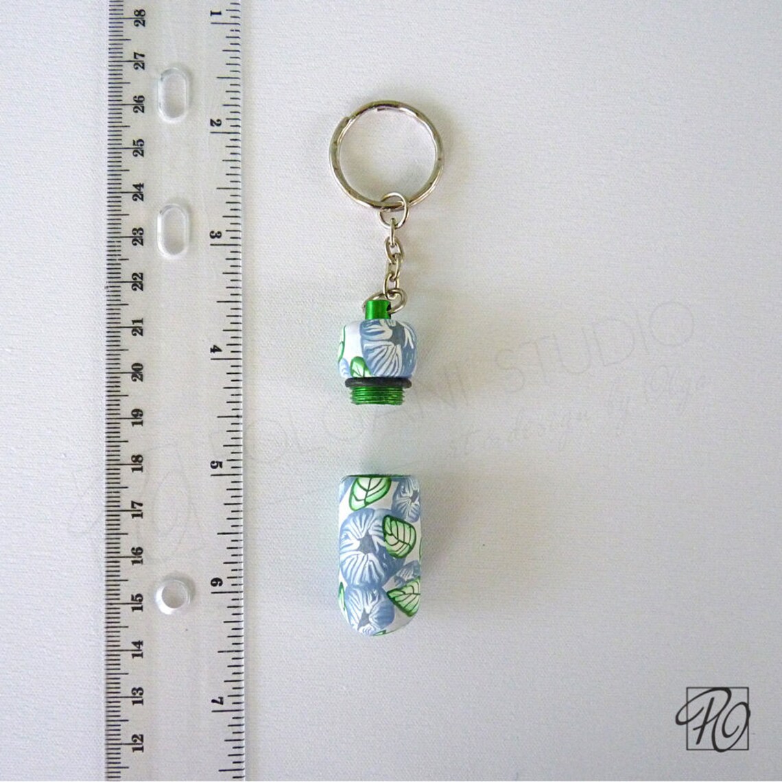 Pill Holder Keychain Secret Compartment Pill Case Key Ring Etsy