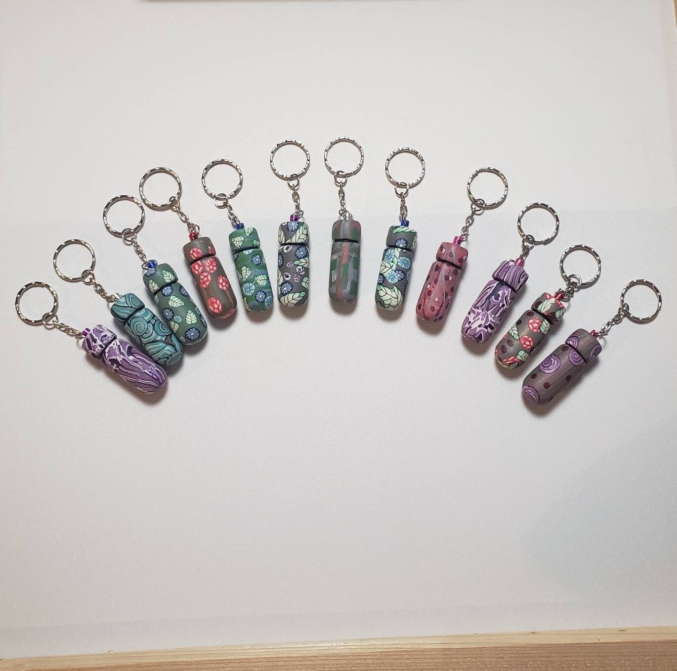 Pill Holder Keychain Secret Compartment Pill Case Key Ring Etsy