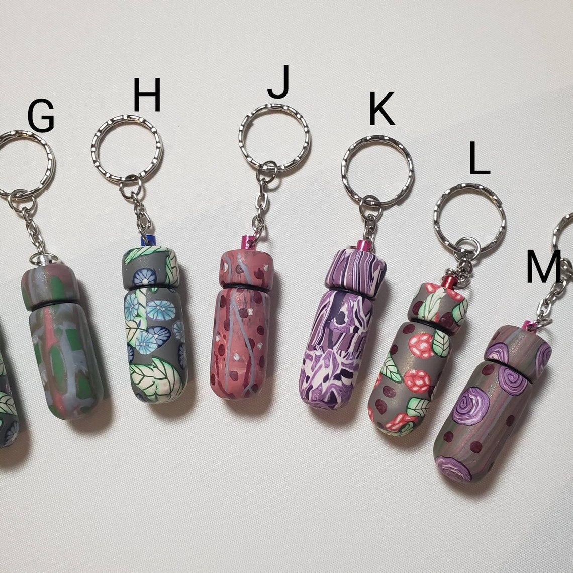 Pill Holder Keychain Secret Compartment Pill Case Key Ring Etsy