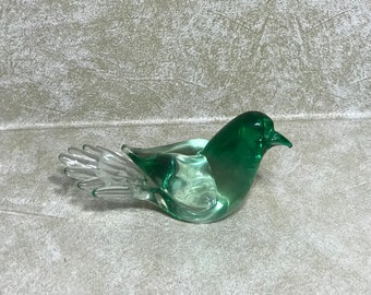 glass animals glass dove ornament art glass bird sculpture glass figurine hand blown glass bird figurine Glass dove murano dove