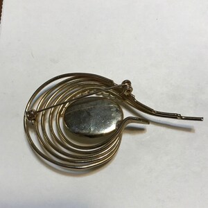 Gold and Faux Mabe Pearl Pasely Pin image 4