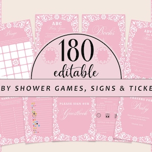 Digital Cielito Lindo Baby Shower Game Bundle, Editable Mexican Talavera Games Party Set, Digital Papel Picado Games with Answers CD043