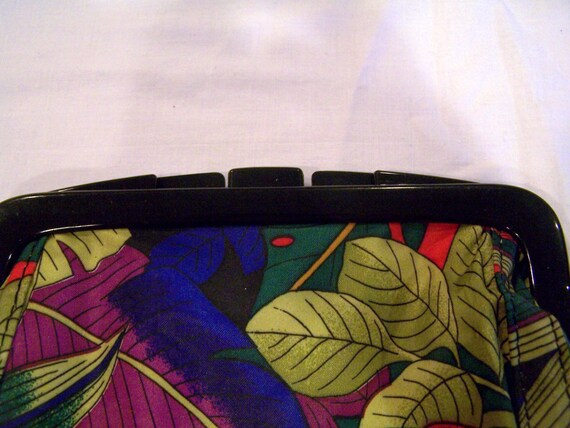Tropical parrot coin purse/wallet, c. 1950s